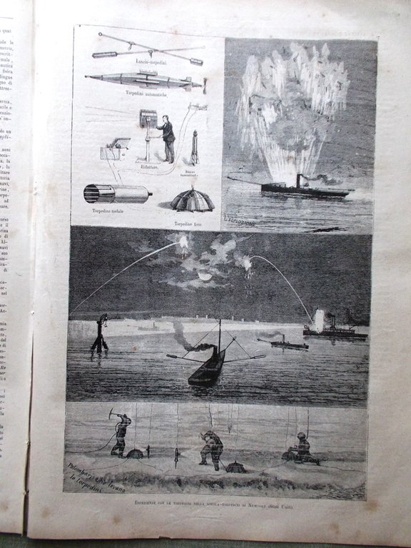 L'Illustrazione Italiana 4 Dicembre 1881 Scavi Pompei Maraini Accademia Livorno