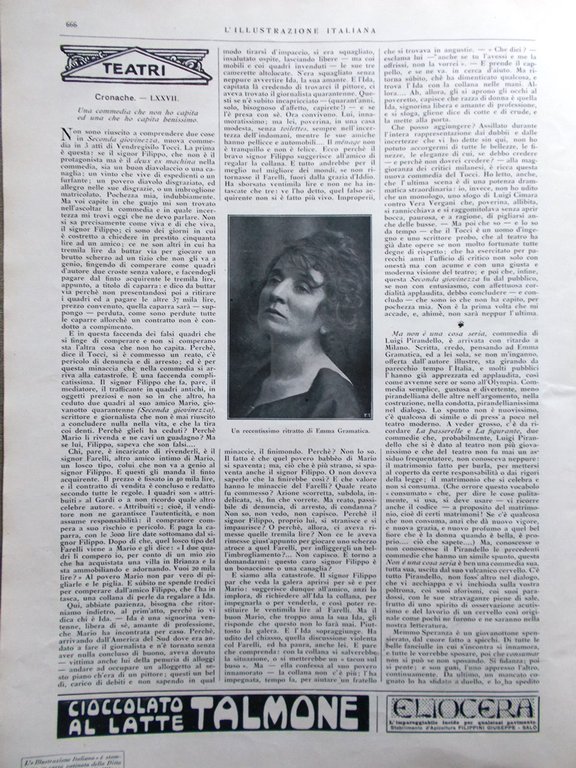 L'Illustrazione Italiana 4 Dicembre 1921 Diaz Emma Gramatica Asmara Arte …