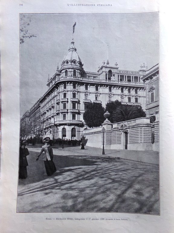 L'Illustrazione Italiana 4 Febbraio 1906 Sempione Moti di Shangai Excelsior …