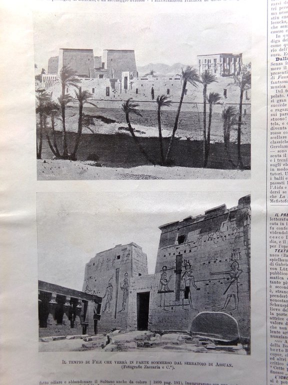 L'Illustrazione Italiana 4 Gennaio 1903 Marconi Humbert Diga di Assuan …