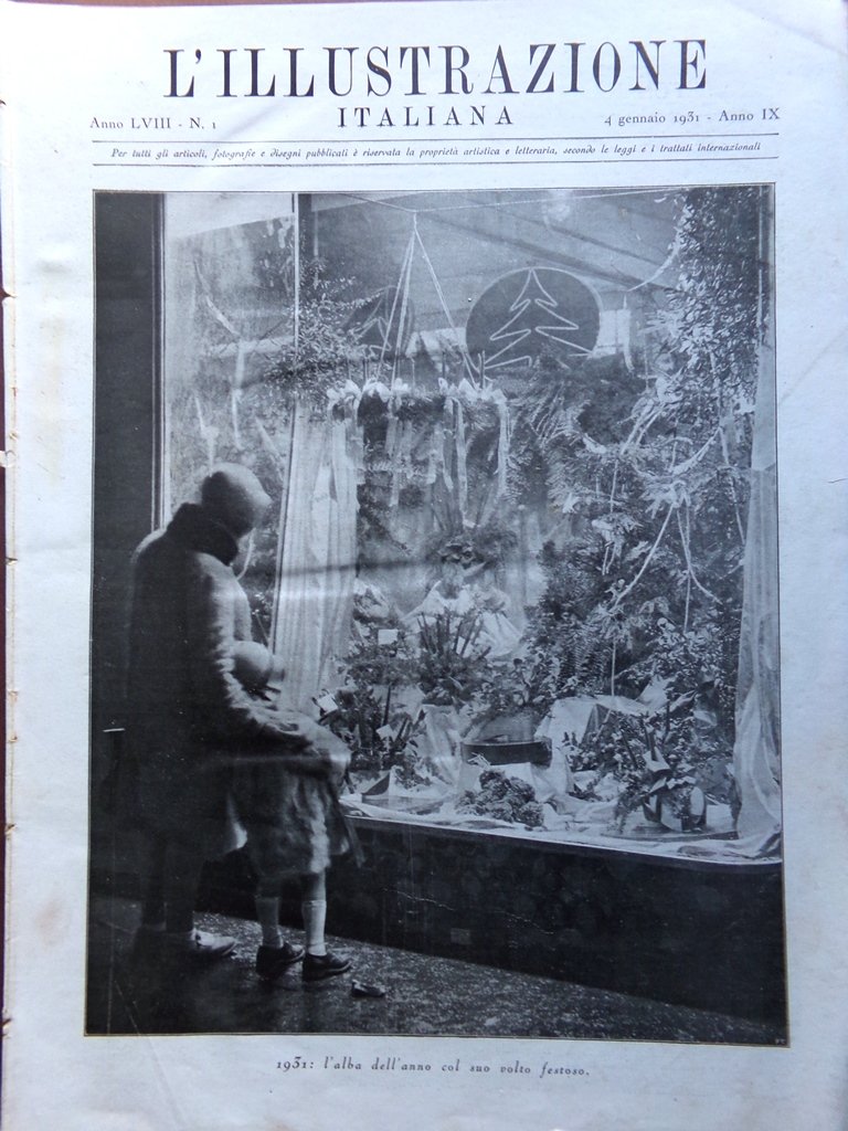 L'illustrazione Italiana 4 Gennaio 1931 Churchill Siena Merapi Crociera Brasile