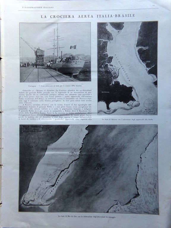 L'illustrazione Italiana 4 Gennaio 1931 Churchill Siena Merapi Crociera Brasile