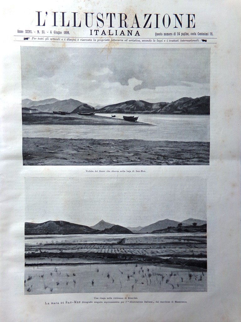 L'Illustrazione Italiana 4 Giugno 1899 Speciale sul Centenario Pila Volta …