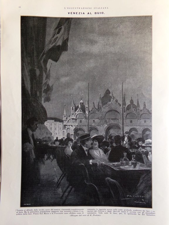 L'illustrazione Italiana 4 Luglio 1915 WW1 Monfalcone Fronte Dolomiti Castrozza