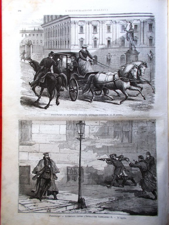 L'Illustrazione Italiana 4 Maggio 1879 Vittoria Baveno Attentati di Pietroburgo