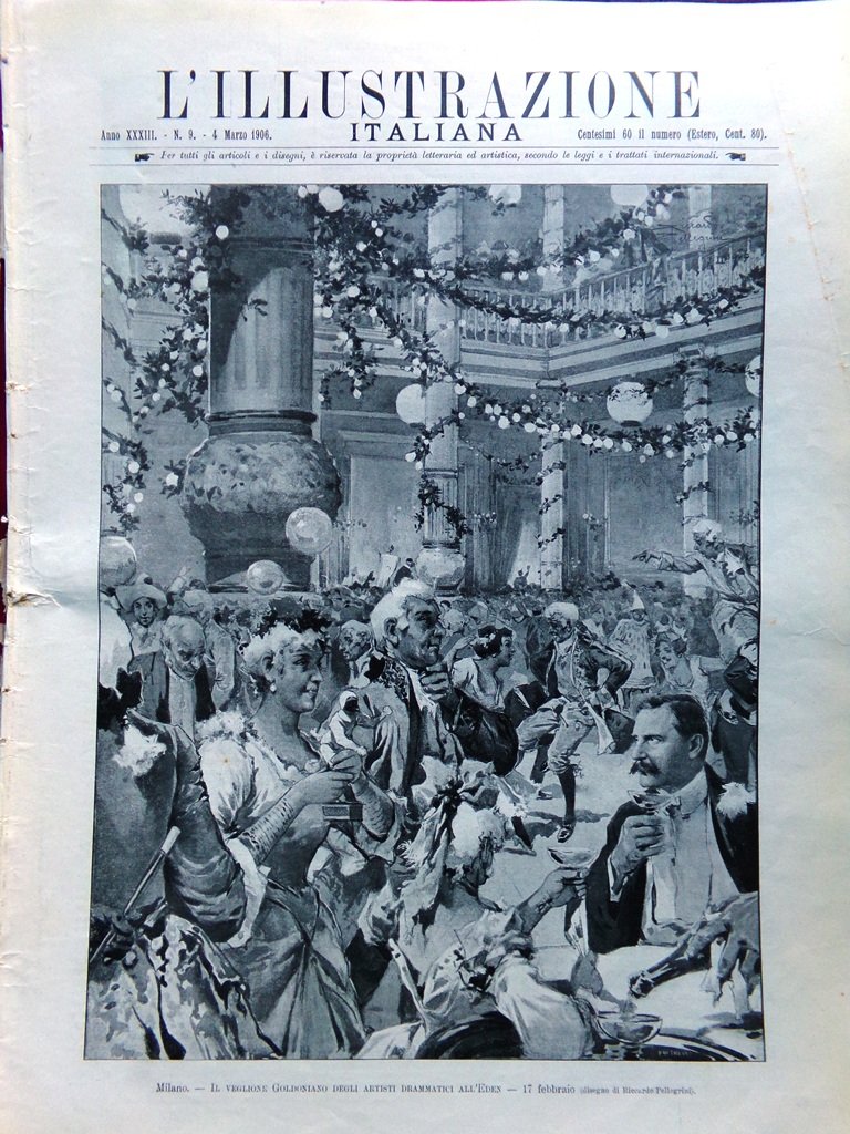 L'Illustrazione Italiana 4 Marzo 1906 De Amicis Auto San Giorgio …