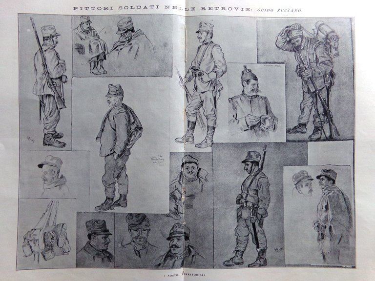 L'Illustrazione Italiana 4 Marzo 1917 WW1 Zuccaro Marina Senatori Ponte …