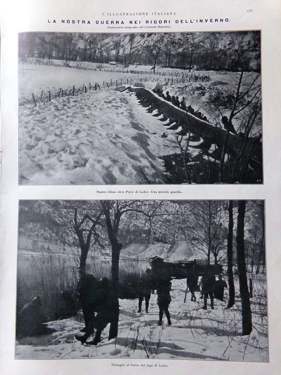 L'Illustrazione Italiana 4 Marzo 1917 WW1 Zuccaro Marina Senatori Ponte …