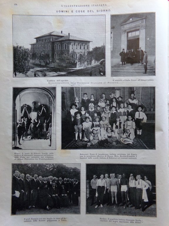 L'Illustrazione Italiana 4 Marzo 1923 Riconquista Misurata Einstein Tafuri Arti
