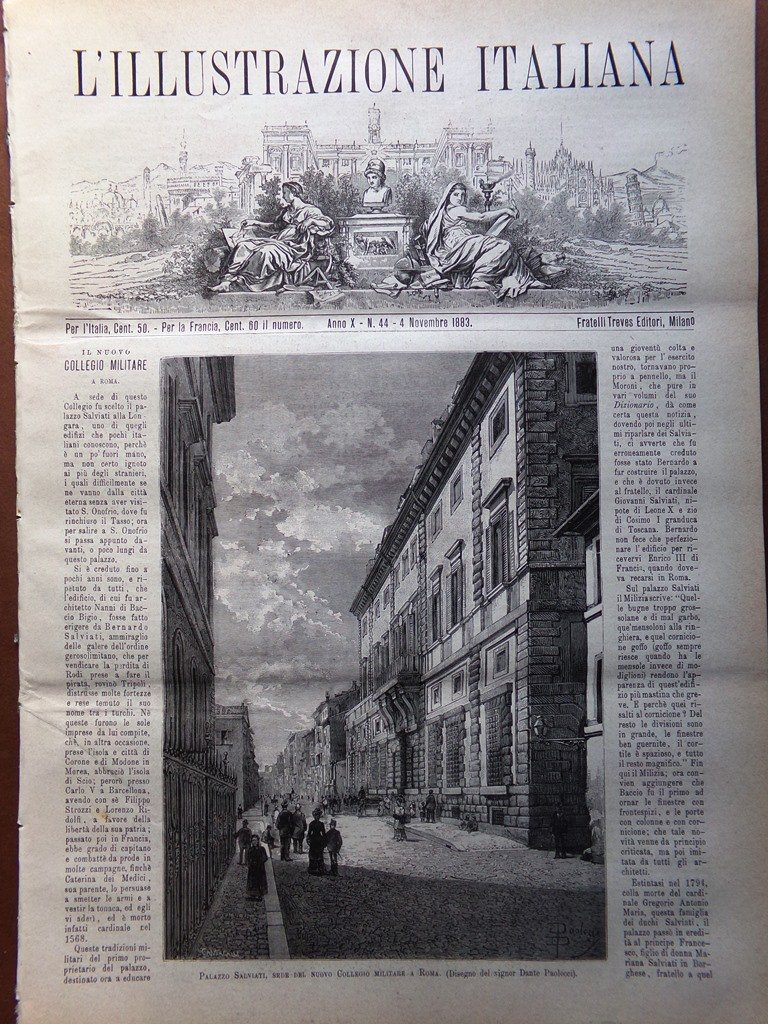 L'illustrazione Italiana 4 Novembre 1883 Eleonora Duse Lago di Como …