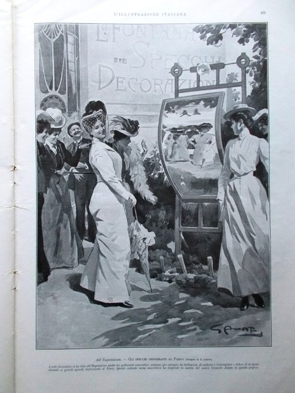 L'Illustrazione Italiana 4 Novembre 1906 Golgi Gorki H.G. Wells Formis …