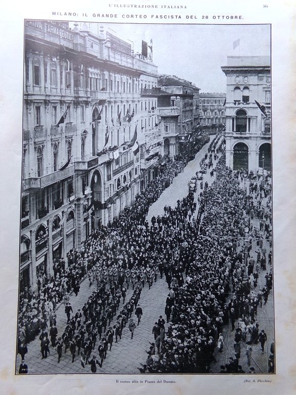 L'Illustrazione Italiana 4 Novembre 1923 Anniversario Marcia su Roma Renania …