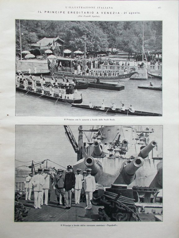 L'Illustrazione Italiana 4 Settembre 1921 Disastro di Magliana Einstein Belgrado