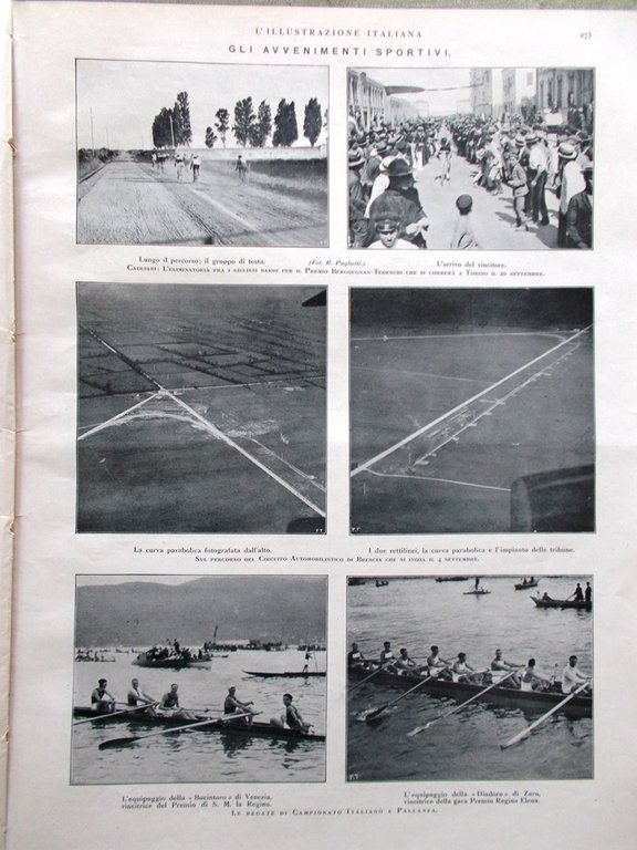 L'Illustrazione Italiana 4 Settembre 1921 Disastro di Magliana Einstein Belgrado