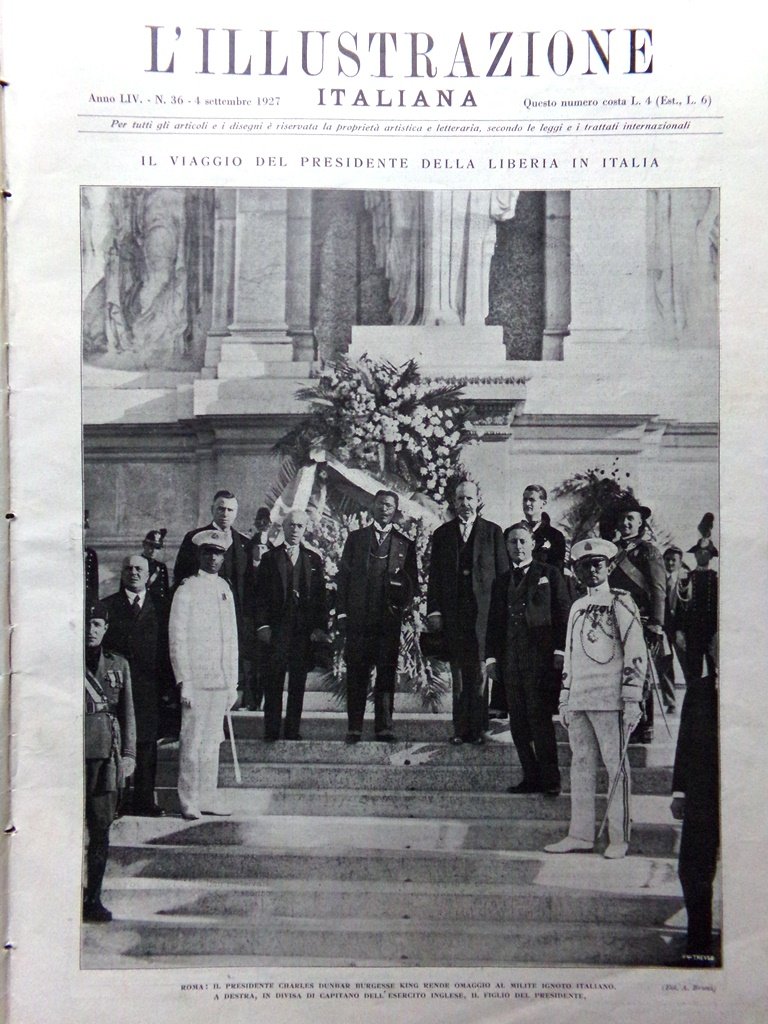 L'Illustrazione Italiana 4 Settembre 1927 Aviazione Potemkin D'Annunzio Saturnia