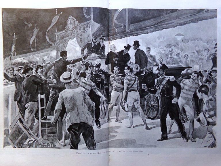 L'Illustrazione Italiana 5 Agosto 1900 Regicidio Umberto I a Monza …