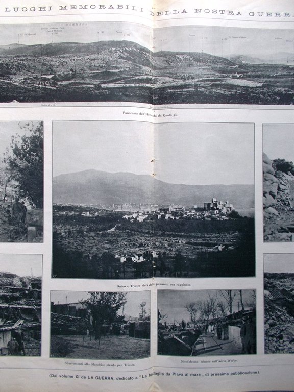 L'Illustrazione Italiana 5 Agosto 1917 WW1 Monfalcone Hermada Plava Gonzaga …