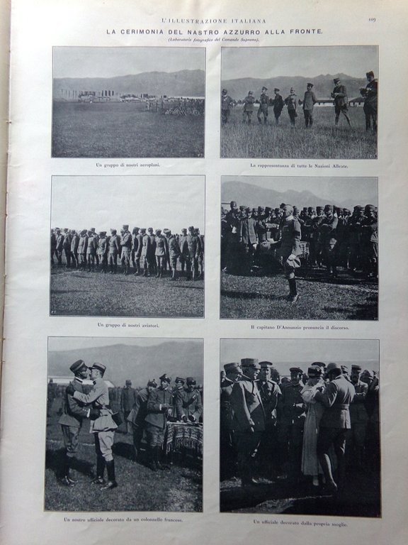 L'Illustrazione Italiana 5 Agosto 1917 WW1 Monfalcone Hermada Plava Gonzaga …