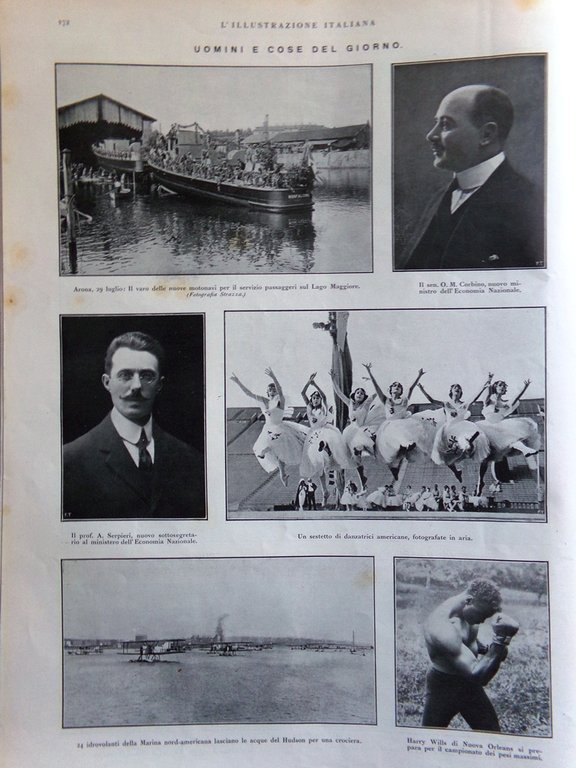 L'Illustrazione Italiana 5 Agosto 1923 Villa Caldogno Maschio Angioino Olimpiadi