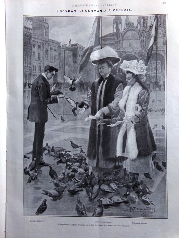 L'Illustrazione Italiana 5 Aprile 1908 Metropolitan Opera Caruso Fiera Bergamo | Immagine Gallery 3