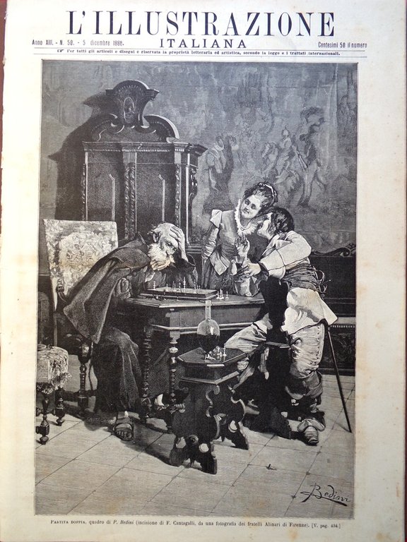 L'Illustrazione Italiana 5 Dicembre 1886 Guerzoni Bulgaria Luce Elettrica a …