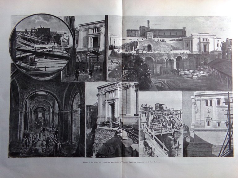 L'illustrazione Italiana 5 Dicembre 1897 Possagno Canova De Albertis Locomotiva