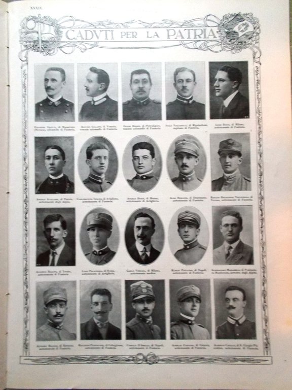 L'illustrazione Italiana 5 Dicembre 1915 WW1 Gorizia Capuana Tonale Paolini …