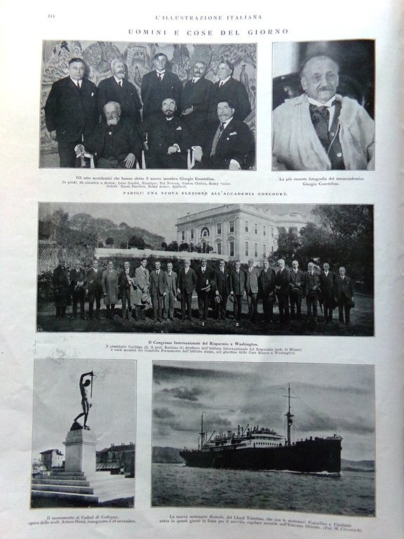L'Illustrazione Italiana 5 Dicembre 1926 Puccini Vesuvio Bolidi Rossi Schneider | Immagine Gallery 2