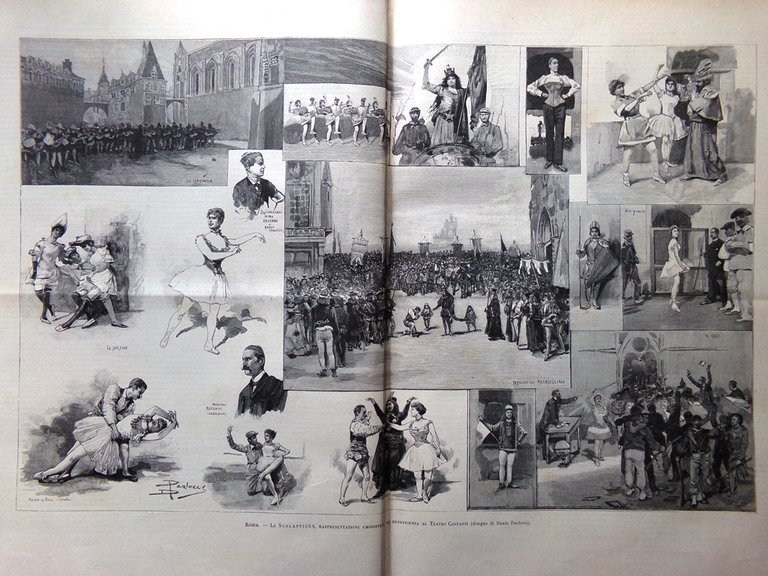 L'Illustrazione Italiana 5 Febbraio 1893 Giuseppe Verdi Falstaff Goldoni Chicago