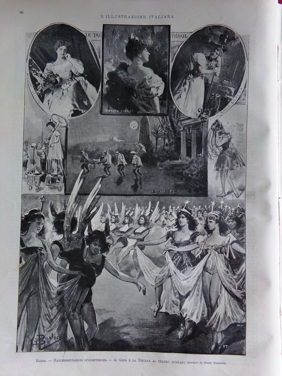 L'Illustrazione Italiana 5 Febbraio 1899 Antico Centro di Firenze Expo …