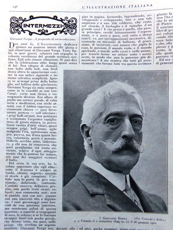 L'Illustrazione Italiana 5 Febbraio 1922 Giovanni Verga Conclave Papa Shackleton | Immagine Gallery 3