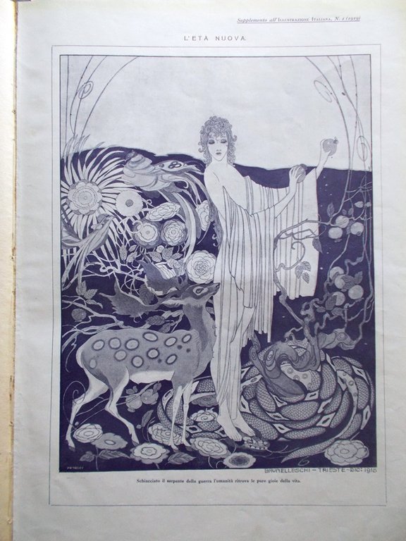 L'Illustrazione Italiana 5 Gennaio 1919 Merano Innsbruck Cantinotti Wilson Frova