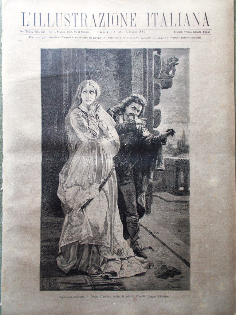 L'Illustrazione Italiana 5 Giugno 1881 Milano Sant'Ambrogio Ospedale Issi Tunisi