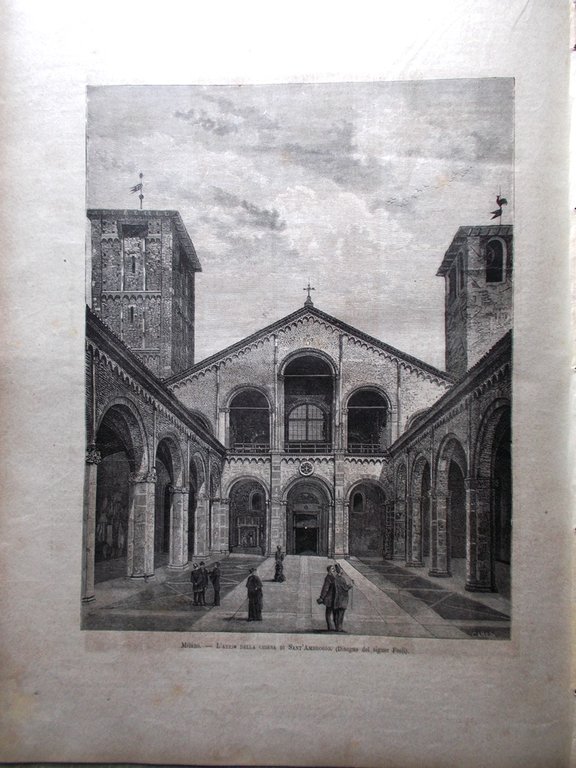 L'Illustrazione Italiana 5 Giugno 1881 Milano Sant'Ambrogio Ospedale Issi Tunisi