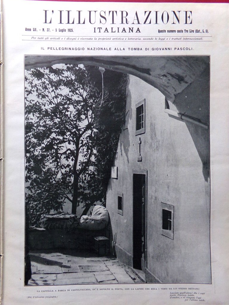 L'Illustrazione Italiana 5 Luglio 1925 Pascoli Ladri Campari Ascari Sempioncino | Immagine principale