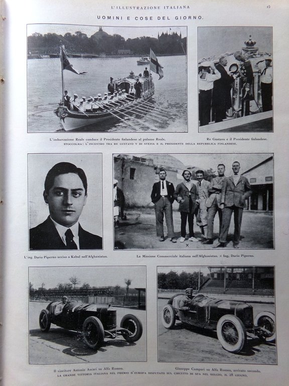 L'Illustrazione Italiana 5 Luglio 1925 Pascoli Ladri Campari Ascari Sempioncino | Immagine Gallery 4
