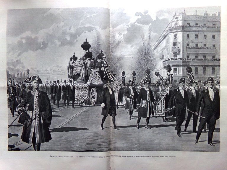 L'Illustrazione Italiana 5 Marzo 1899 Funerali di Faure Deroulede Guangxù …