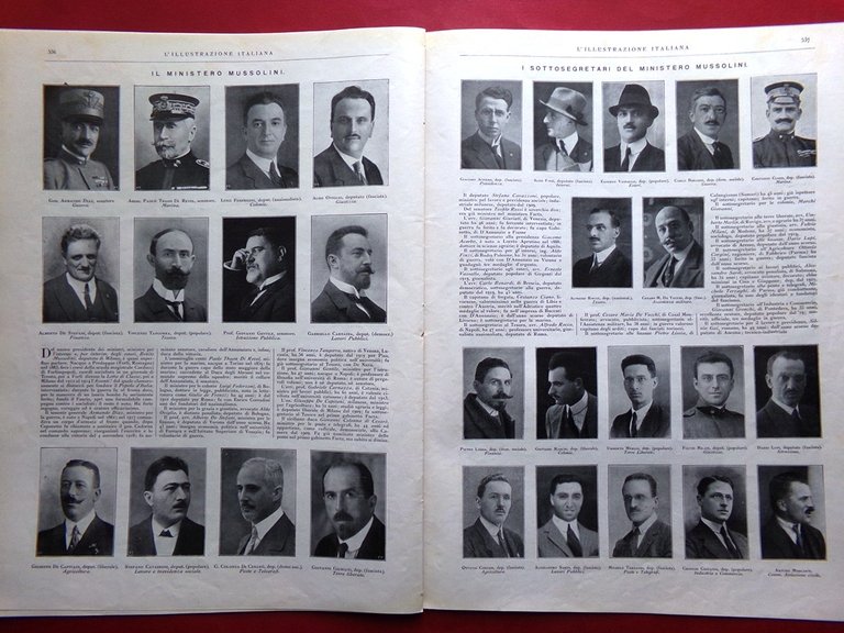 L'Illustrazione Italiana 5 Novembre 1922 Avvento Fascismo al Governo Mussolini | Immagine Gallery 4