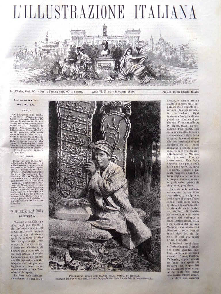 L'Illustrazione Italiana 5 Ottobre 1879 Thalberg Napoli Rowland Hill Expo … | Immagine principale