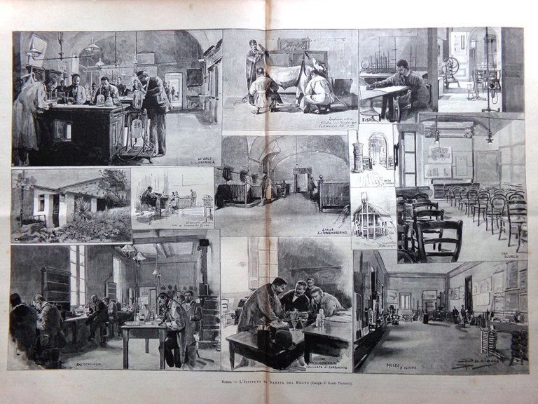 L'Illustrazione Italiana 6 Agosto 1893 Canale di Corinto Istituto Sanità …