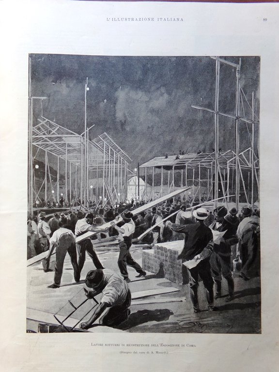 L'Illustrazione Italiana 6 Agosto 1899 Segatelli Danilo di Montenegro Ginnastica