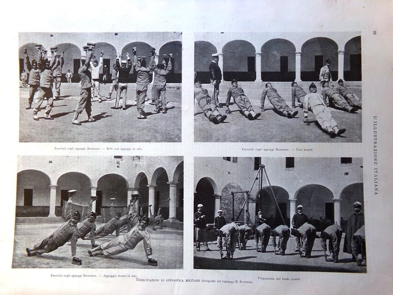 L'Illustrazione Italiana 6 Agosto 1899 Segatelli Danilo di Montenegro Ginnastica