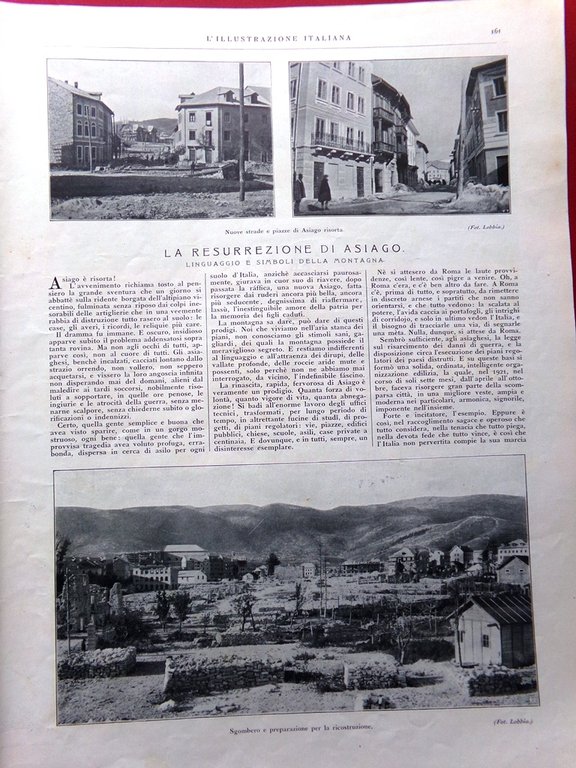 L'Illustrazione Italiana 6 Agosto 1922 Asiago Circo Krone Sciopero Milano … | Immagine Gallery 2