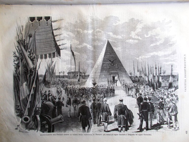 L'Illustrazione Italiana 6 Aprile 1879 Vittoria Thorn Seghedino Ossario Novara