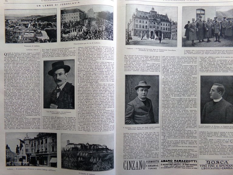 L'Illustrazione Italiana 6 Aprile 1919 Casale Monferrato Jugoslavia Bolscevismo