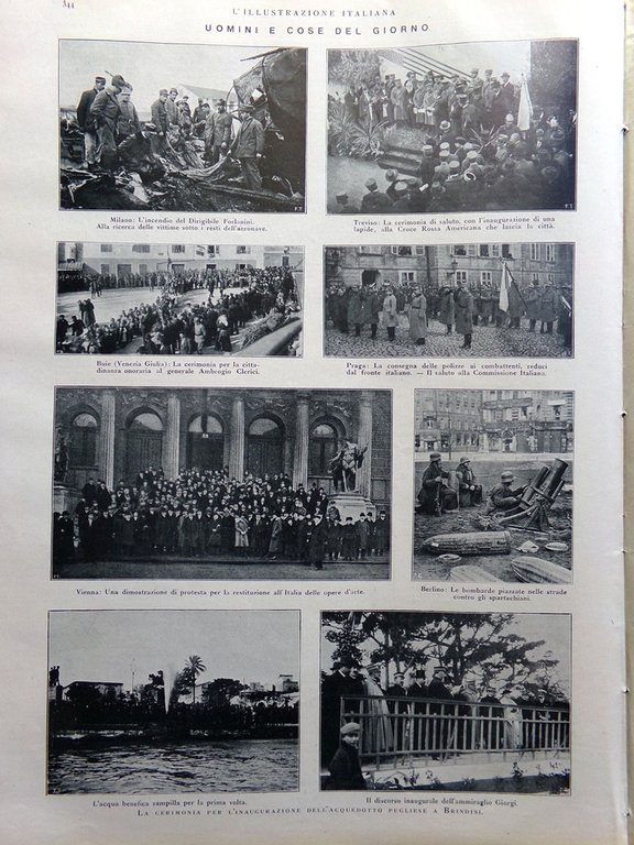 L'Illustrazione Italiana 6 Aprile 1919 Casale Monferrato Jugoslavia Bolscevismo