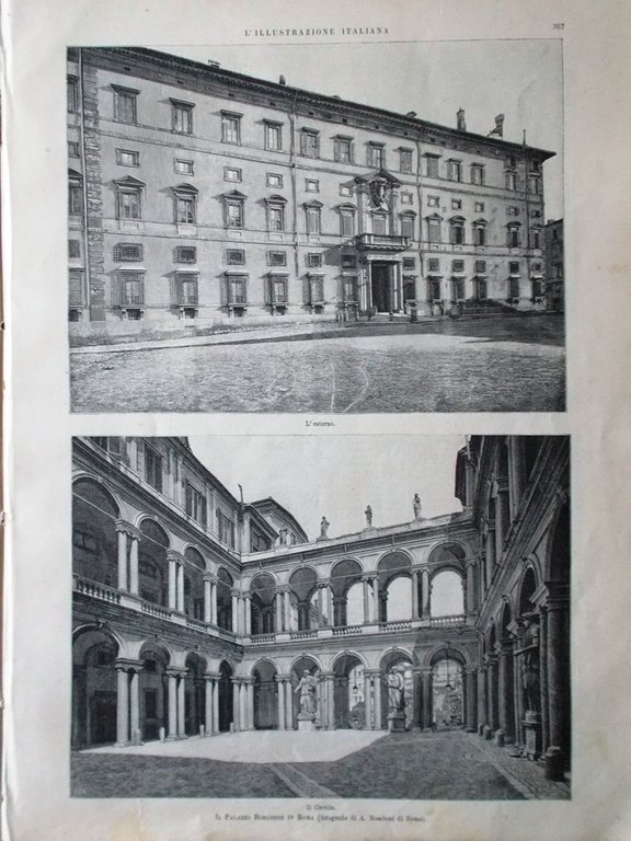 L'Illustrazione Italiana 6 Dicembre 1891 Galleria Borghese Roma Raffaello Venere