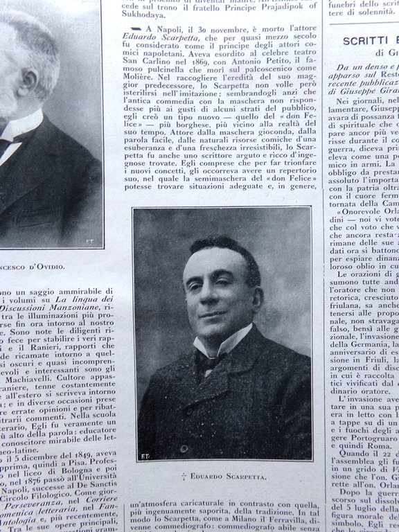 L'Illustrazione Italiana 6 Dicembre 1925 Morte di Scarpetta Brera Teatro … | Immagine Gallery 2