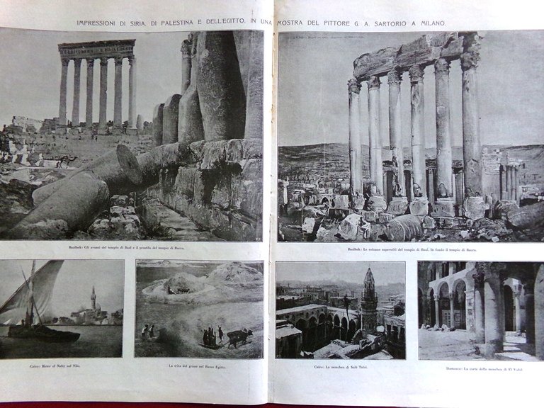 L'Illustrazione Italiana 6 Febbraio 1921 Milite Ignoto Sartorio D'Annunzio Siria