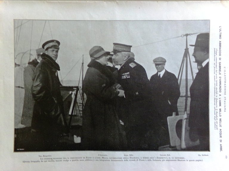 L'Illustrazione Italiana 6 Febbraio 1921 Milite Ignoto Sartorio D'Annunzio Siria